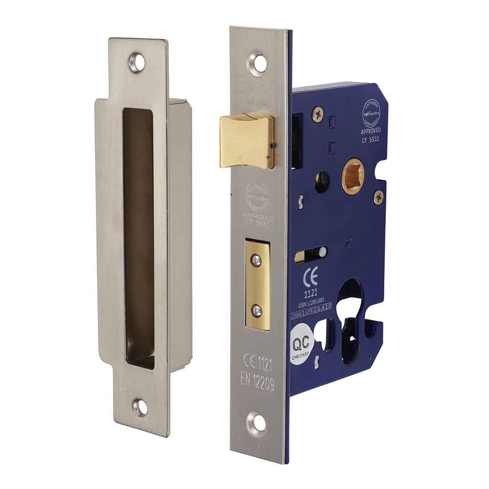 TIMCO Euro Sashlock Sat. Nickel 66mm Pack 1