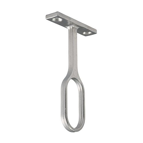 TIMCO Oval Centre Bracket P/Chrome 30 x 15 Pack 1