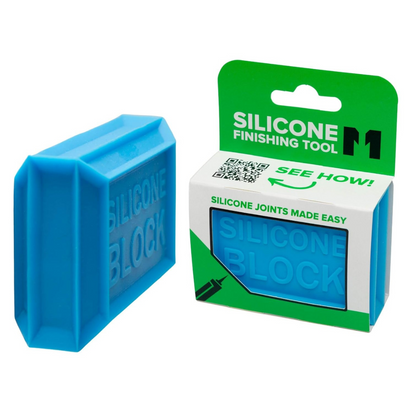 Silicone Block - 5 In 1 Easy Grip Sealant Shaping & Finishing Caulking Tool - Creates A Consistent Width Bead