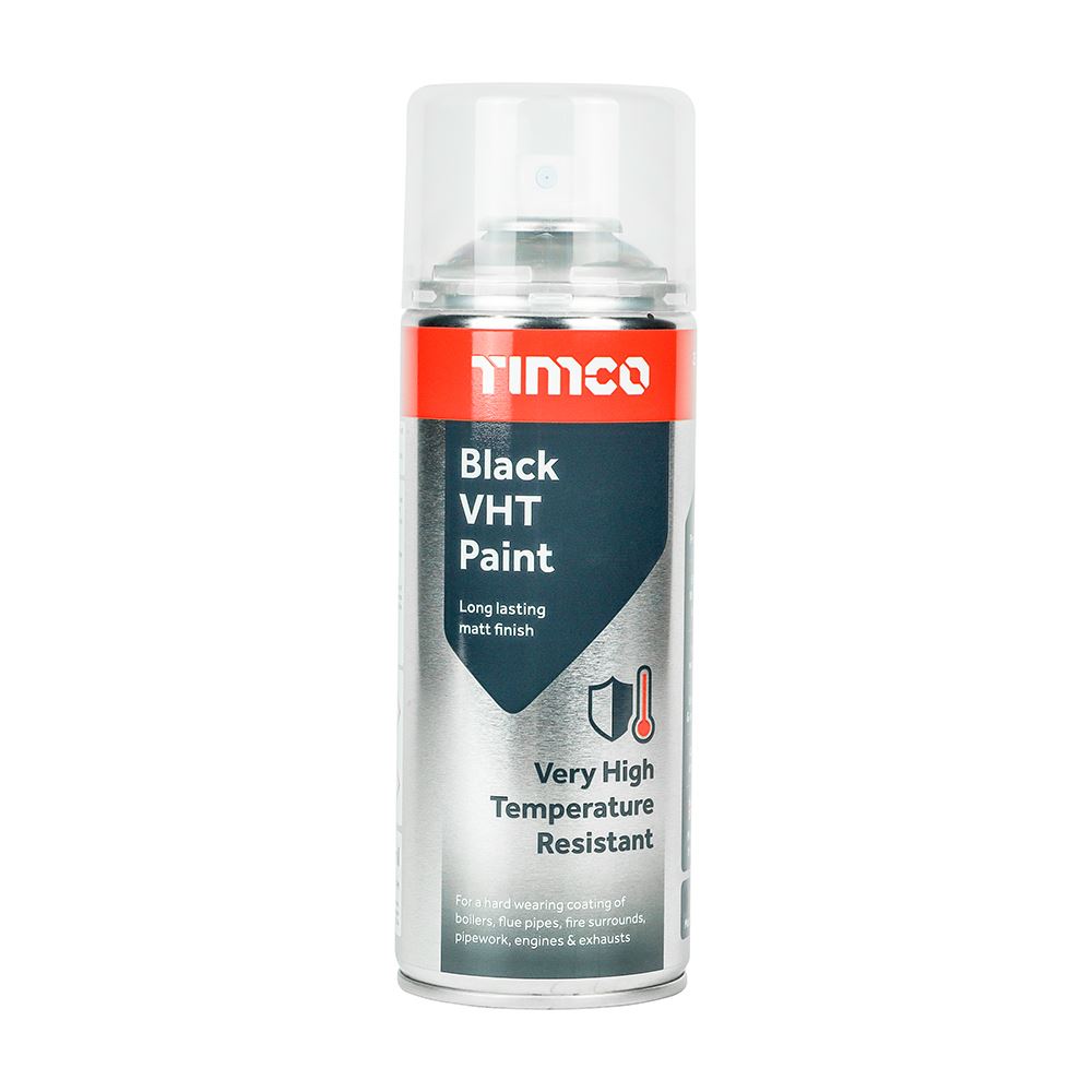 TIMCO VHT Paint Black Black 380ml Pack 1.0