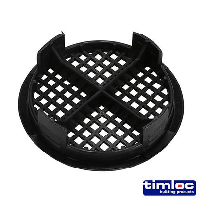 TIMCO Push-in Soffit Vent Black 70 Black Pack 10