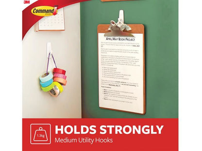 Command� 17001-6 Medium Utility Hooks Value Pack (Pack 6)