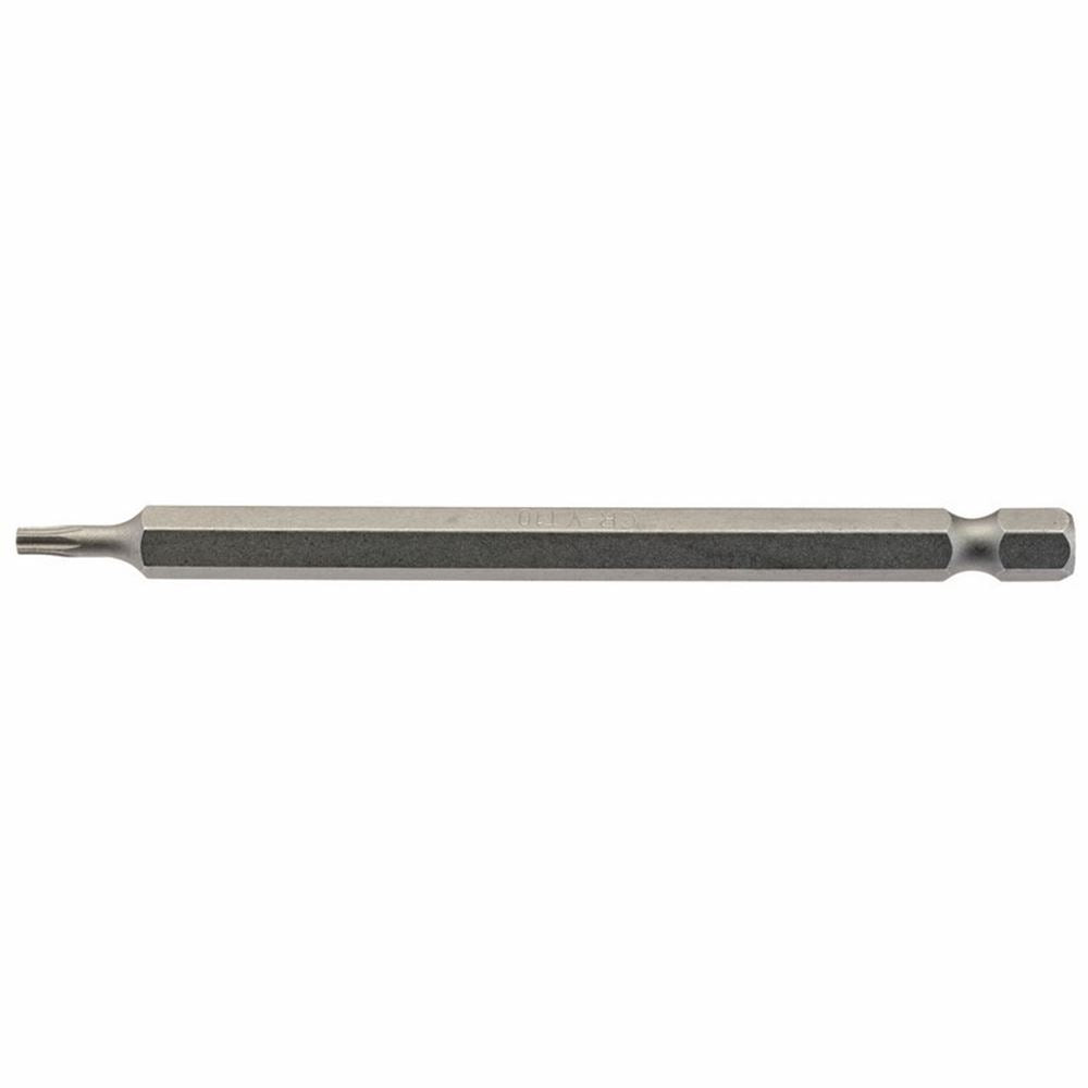 Draper 100MM T10 S/D.BIT 66911 1/4" hex. Draper TX-STARÂ® E Shank Insert Bits