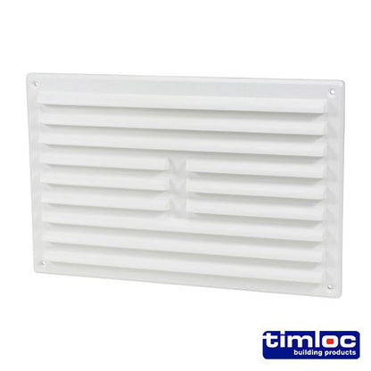 TIMCO Louvre Grille Vent White 242 x 165 White Pack 1