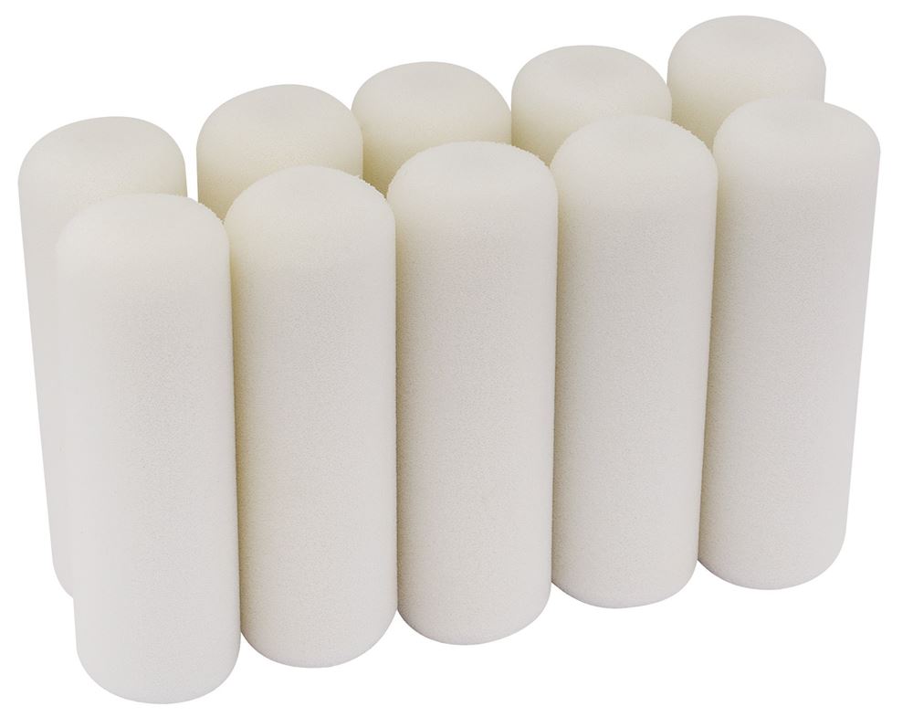 DRAPER 82553 - 100mm Foam Paint Roller Sleeves (Pack of 10)