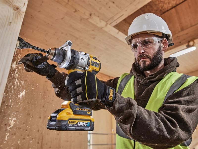 DeWalt DCD1007H2T Hammer Drill 18V 2 x 5.0Ah POWERSTACK Li-ion