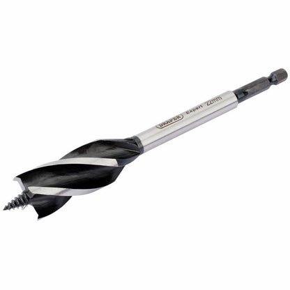 Draper 4 FLUTED AUGER BIT 22MM 35123 4 Fluted Auger Bits, 165mm