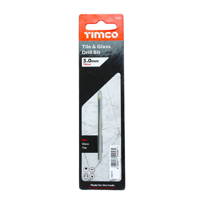 TIMCO Arrow Head Tile & Glass Bit 5.0mm Pack 1