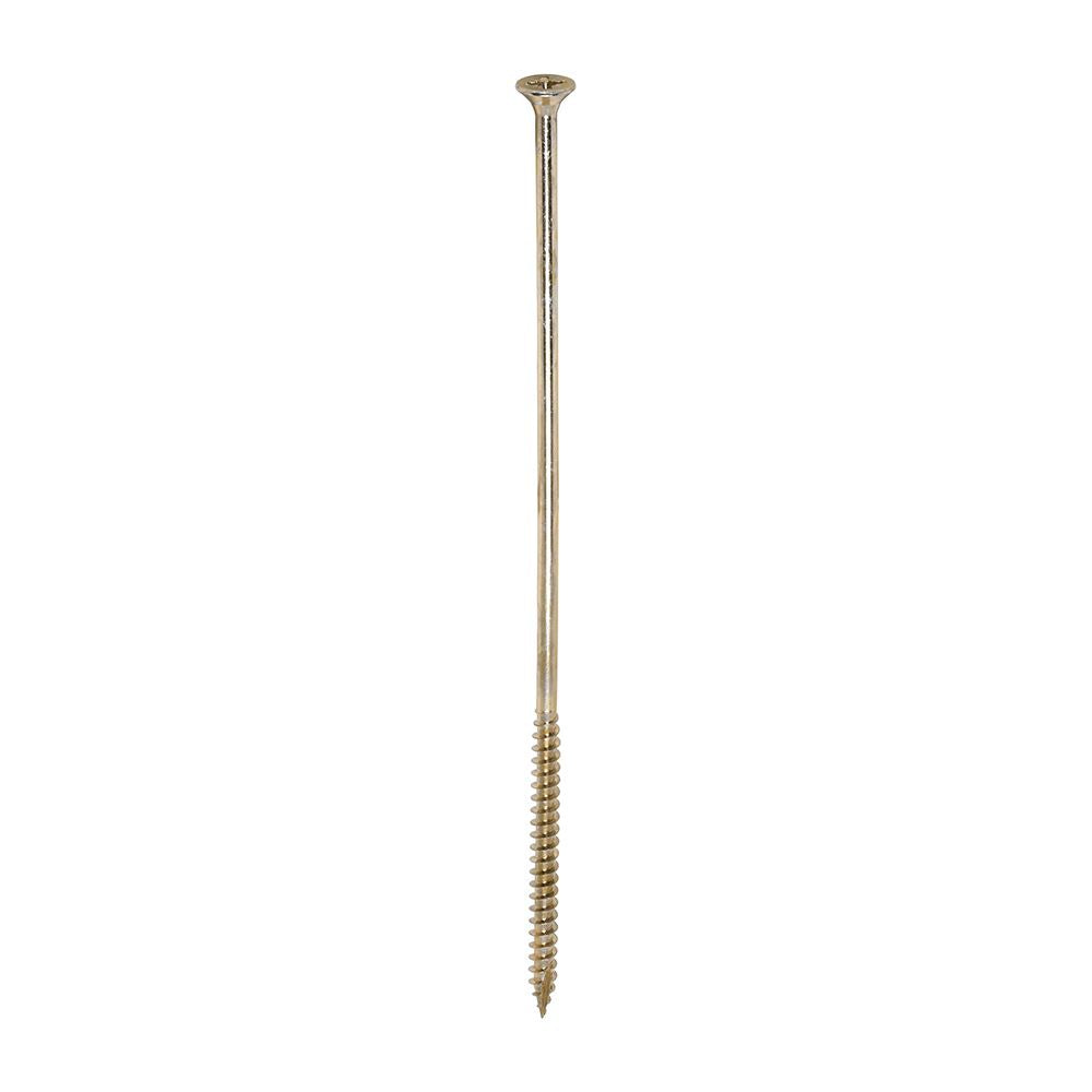TIMCO Classic Screw PZ3 CSK ZYP 6.0 x 200 Gold Pack 100
