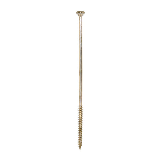 TIMCO Classic Screw PZ3 CSK ZYP 6.0 x 200 Gold Pack 100