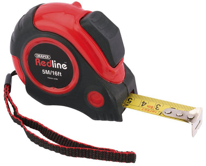DRAPER 69495 - Draper Redline 5M/16ft Auto Locking Metric/Imperial Measuring Tape
