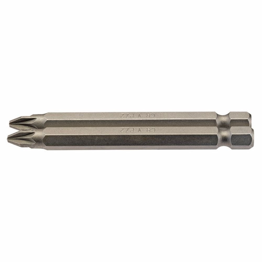 Draper 2PC 75MM NO2 PZ.S/D.BIT 64312 1/4" Hex. PZ TYPE E Shank Insert Bits