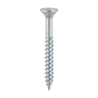 TIMCO Twin Woodscrew PZ2 CSK Zinc 8 x 3 Silver Pack 100
