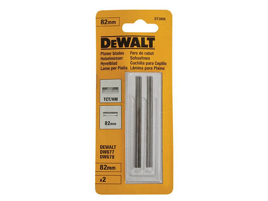 DeWalt DT3906-QZ DT3906 TCT Reversible Planer Blades 82mm (Pack 2)