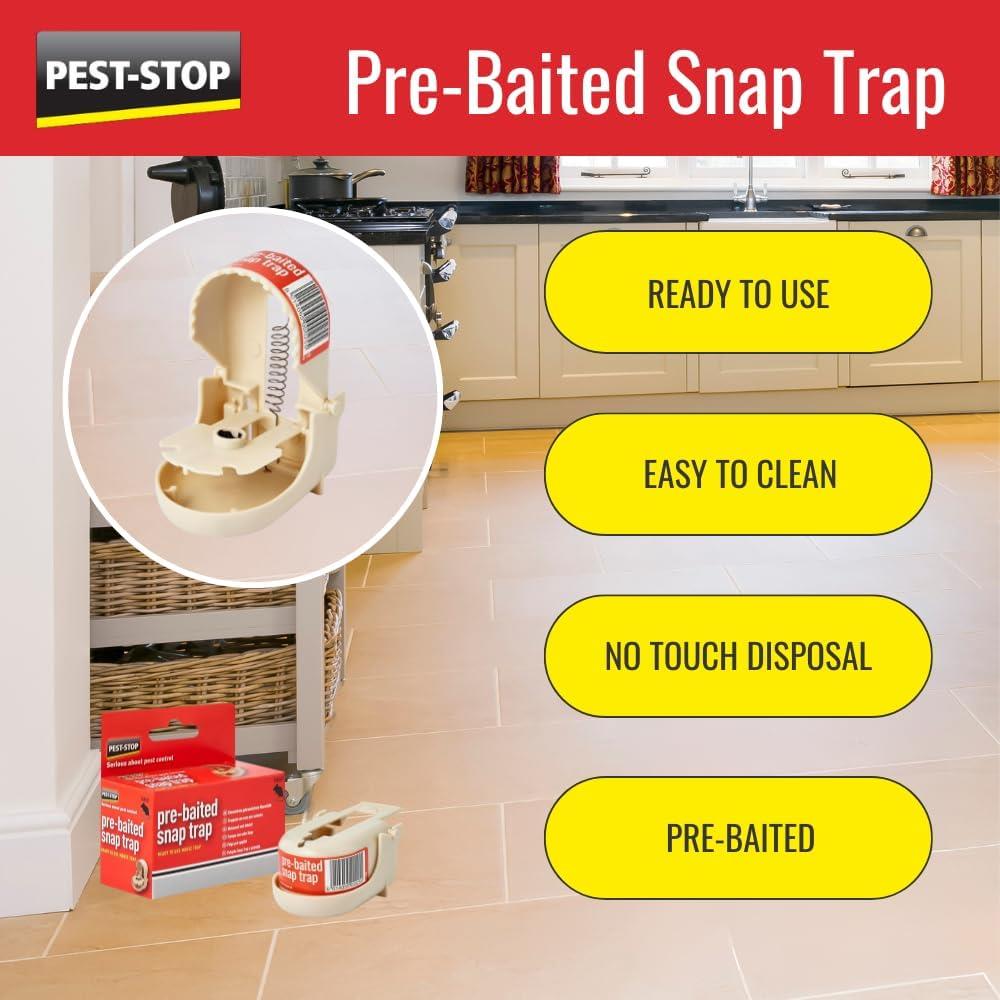 Pest Stop Pre-Baited Snap-Trap Boxed