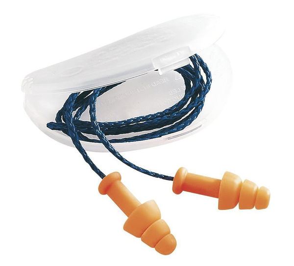 HONEYWELL SMARTFIT CORDED EAR PLUS IN FLIP TOP BOX ORANGE