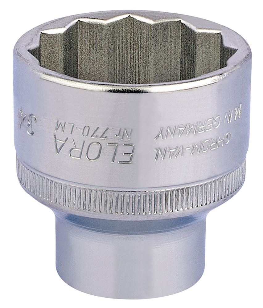 Draper 34MM BI-HEX SOCKET 1/2DR 15289 1/2" Sq. Dr. Metric Bi-Hexagon Sockets