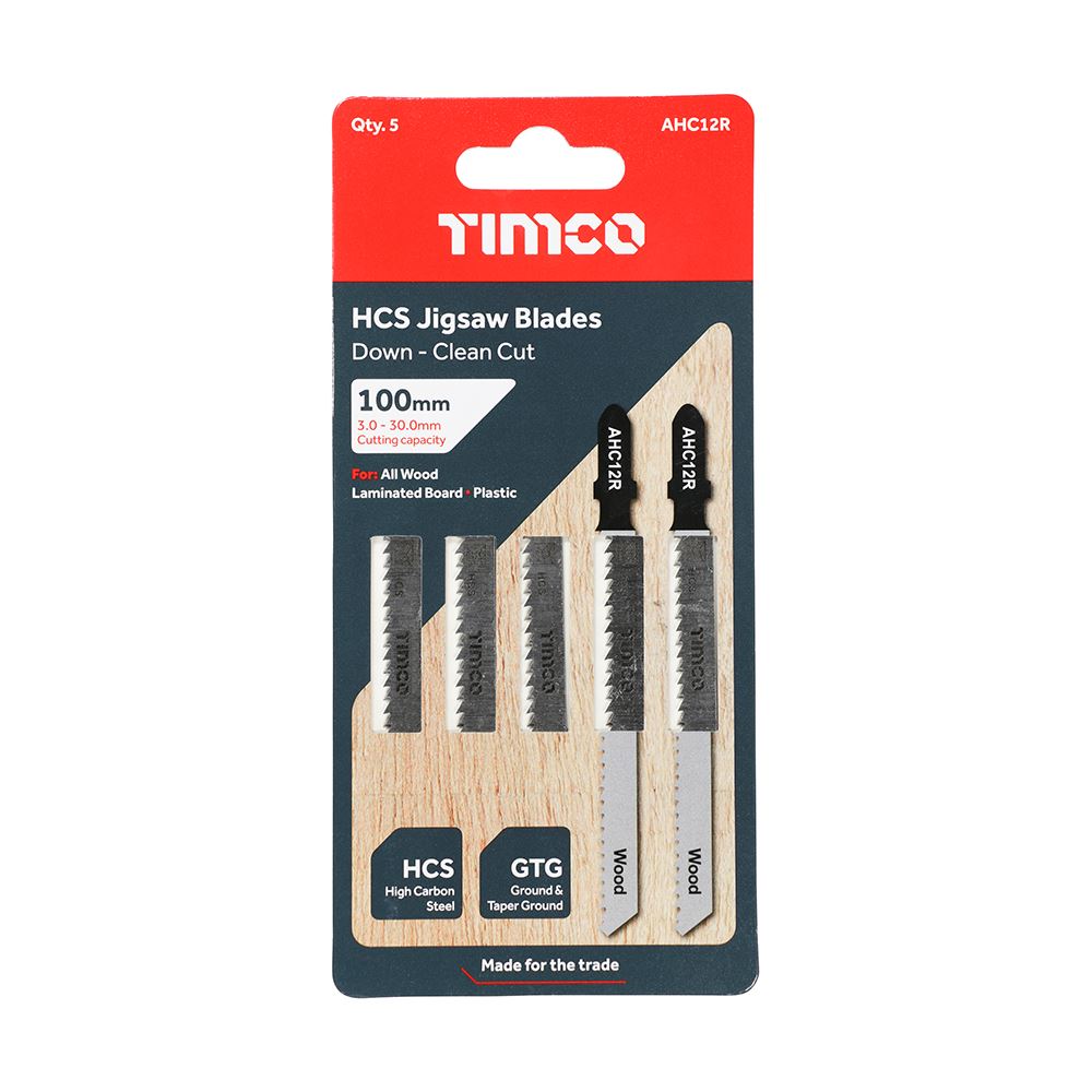 TIMCO Jigsaw Blade for Wood T101BR Pack 5