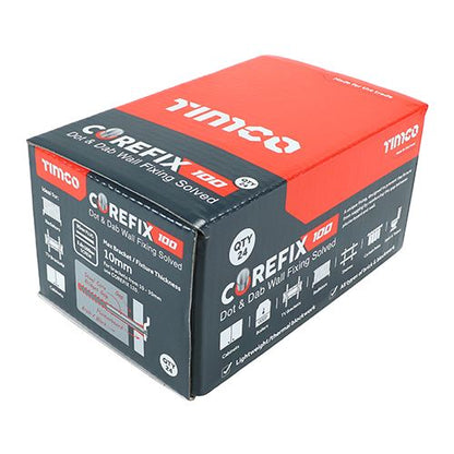 TIMCO Corefix Dot & Dab Wall Fixing 5.0 x 100 Pack 24