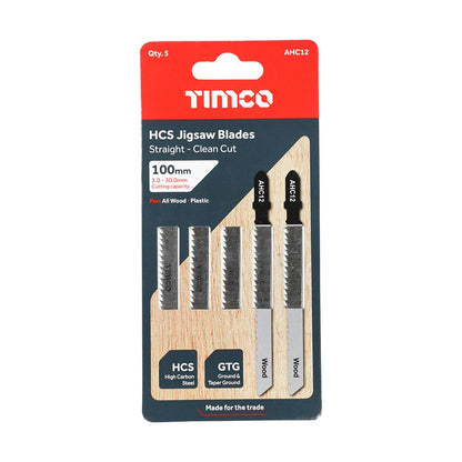 TIMCO Jigsaw Blade for Wood T101B Pack 5