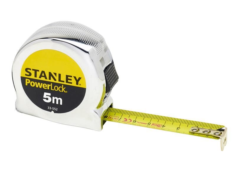 STANLEY� 0-33-552 PowerLock� Classic Pocket Tape 5m (Width 19mm) (Metric only)