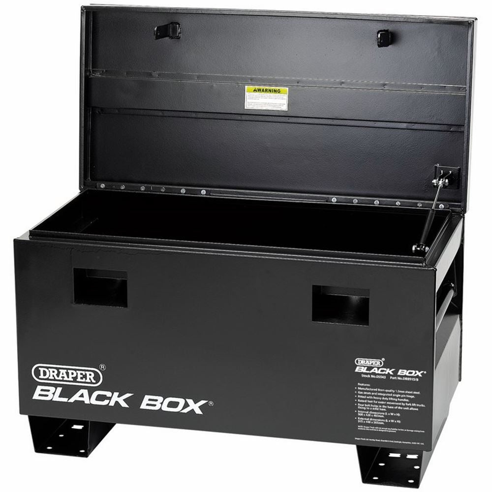 Draper 915X470X590 SITE CABINET 05543 Black BoxÂ® Contractor's Secure Storage Box