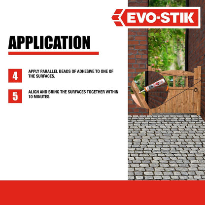 Evo-Stik White Sticks Like Grab Adhesive – Ideal for DIY, Construction & Home Repairs
