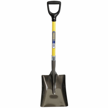 Draper SHOVEL SQ.MOUTH F/G HANDLE 57567 Square Mouth Builders Shovel with Fibreglass Shaft