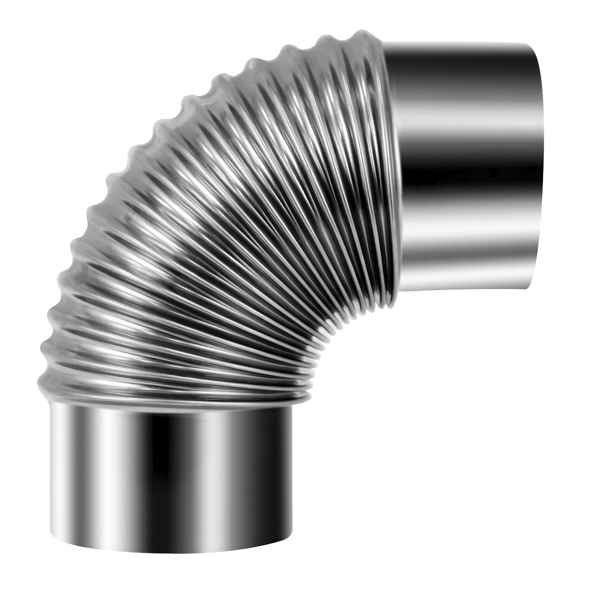 Sealey IREX3 Stainless Steel Exhaust/Flue 90° Bend for IR13/IR16 100mm | 90° Bend 201 stainless steel exhaust/flue pipe.