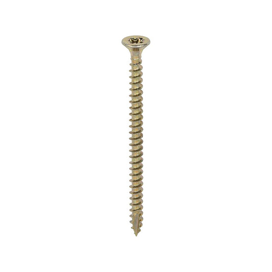 TIMCO Classic Screw PZ2 CSK ZYP 4.0 x 60 Gold Pack 200
