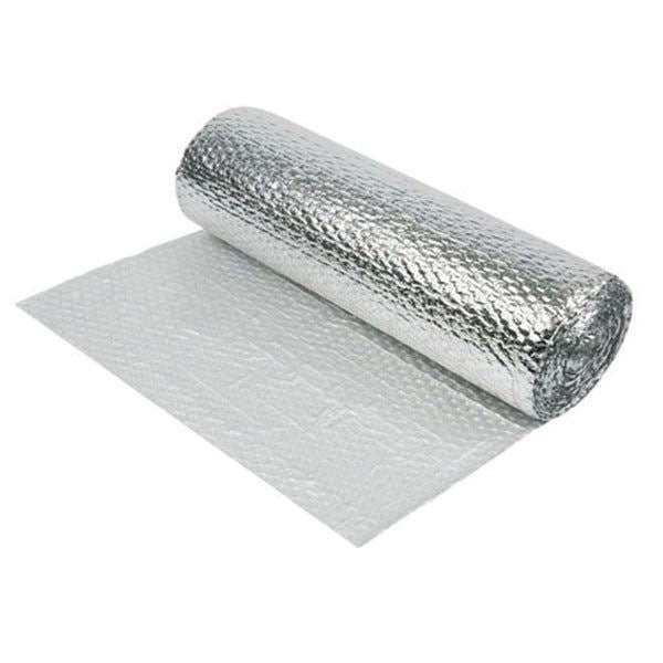 Yuzet Silver Multi-purpose Double Aluminium Bubble Insulation Foil Loft Wall Caravan Attic Garage Roof 0.6m & 1.2m Wide