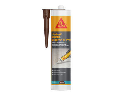 Sika General Purpose Silicone Sealant 310ml Waterproof Flexible Sealant for Kitchens Bathrooms Windows Doors Glazing and General Building Applications