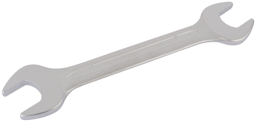 02068 Elora Elora Long Metric Double Open End Spanner, 30 x 32mm 100-30x32 Spanner/Wrench Open Ended Spanners Professional Trade DIY Workshop Garage