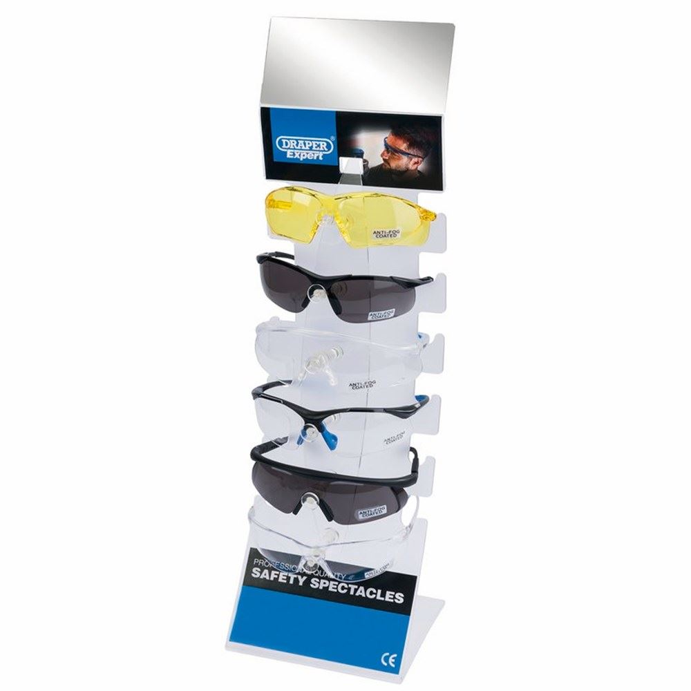 DRAPER 23341 - Countertop Display of Six Safety Spectacles