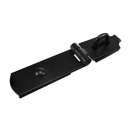 TIMCO Heavy Swivel Hasp-Staple BLK 8" Black Pack 1