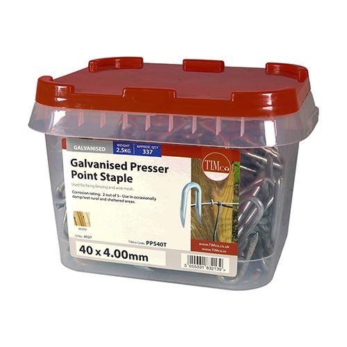 TIMCO Presser Point Staple - Galv 40 x 4.00 Pack 2.5