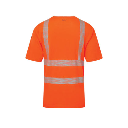 Pulsar LFE933 GRS Hi Vis Short Sleeve T-Shirt Yellow Orange High Visibility Workwear