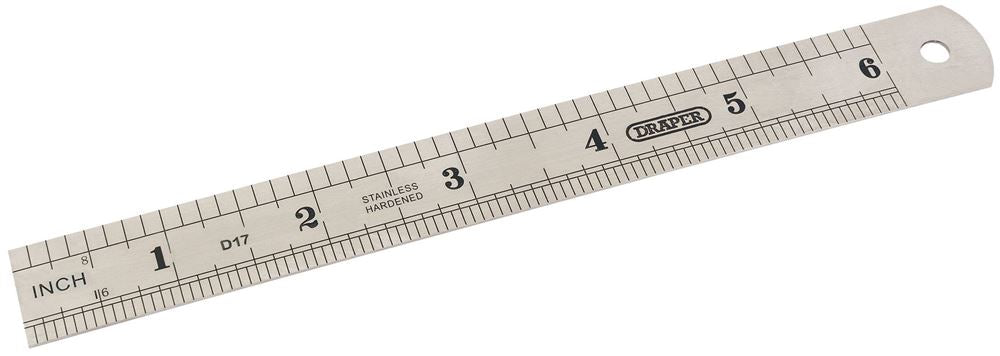 Draper STEEL RULE 150MM/6X19MM WIDE 59633 Steel Rules