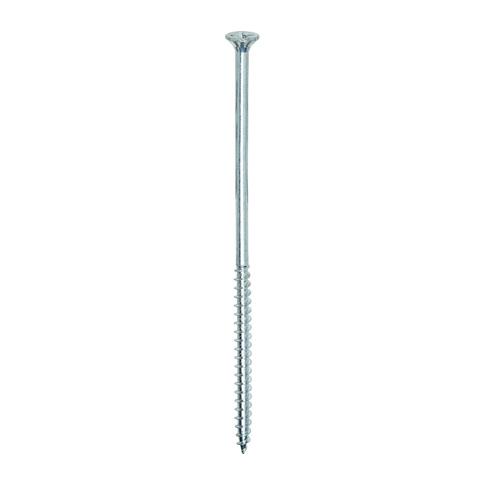 TIMCO Solo Woodscrew PZ3 CSK Zinc 6.0 x 150 Silver Pack 100
