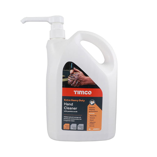 TIMCO Extra HD Hand Cleaner w Pump 4L Orange Pack 1