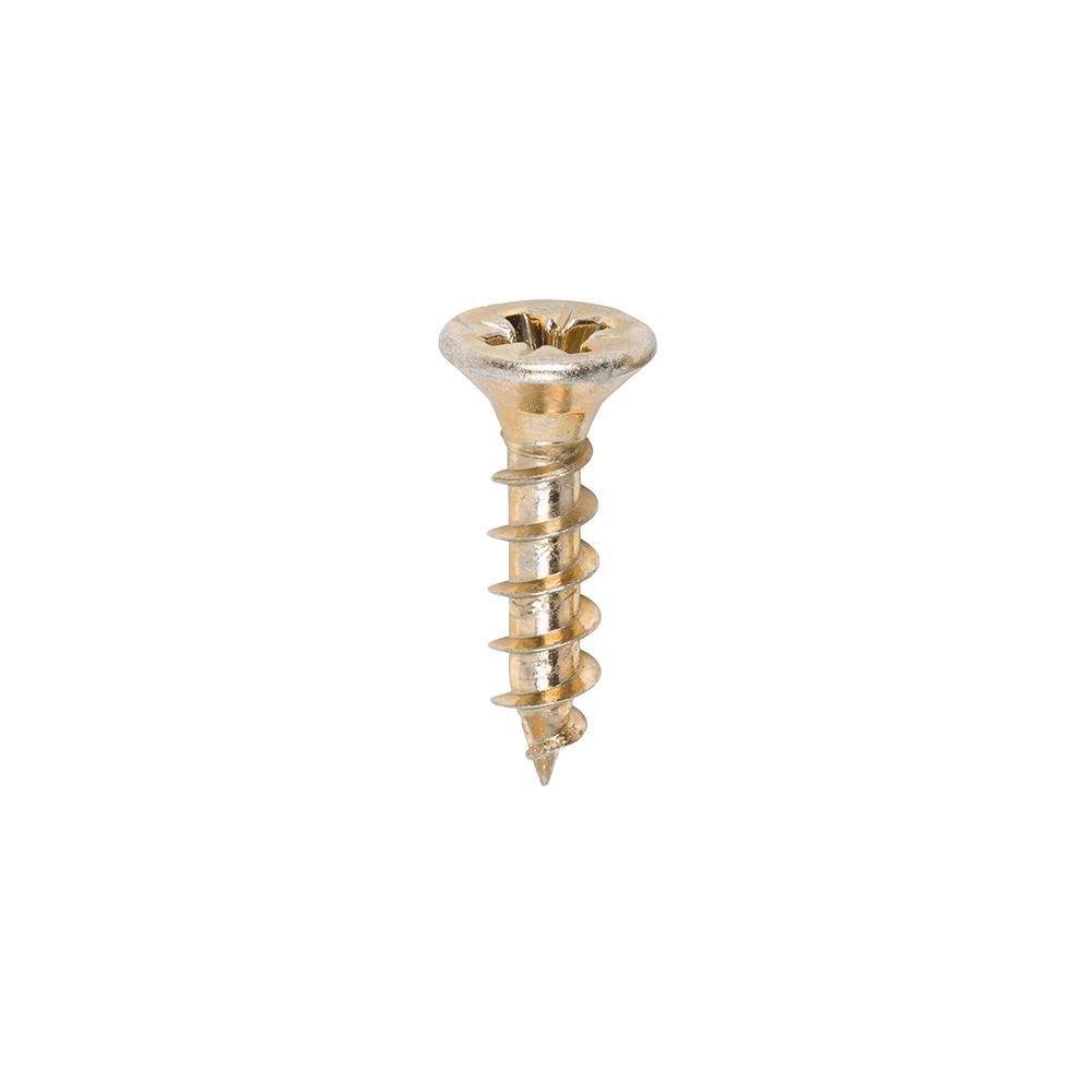 TIMCO Solo Woodscrew PZ2 CSK ZYP 4.0 x 17 Gold Pack 200