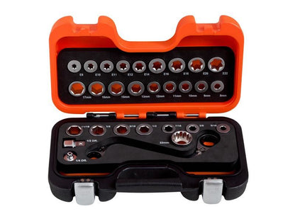 BAH S Type Ratchet Ring Wrench & Adaptor Set, 29 Piece