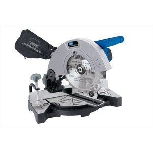 21307 Draper Storm Force Storm Force Mitre Saw, 210mm, 1100W MS210C Mitre and Chop Saws Professional Trade DIY Workshop Garage Use
