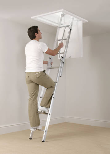 Werner Abru 36000 2 Section Aluminium Loft Ladder