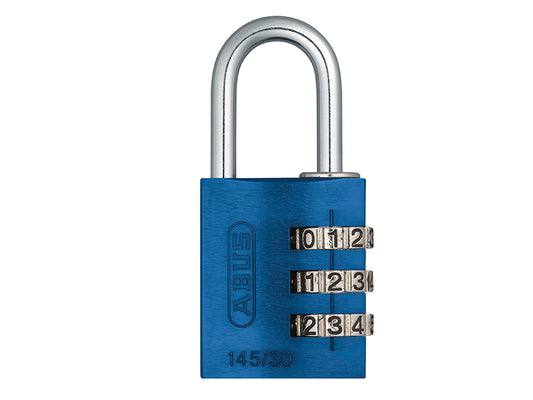 ABUS 46577 145/30 30mm Aluminium Combination Padlock Blue 46577