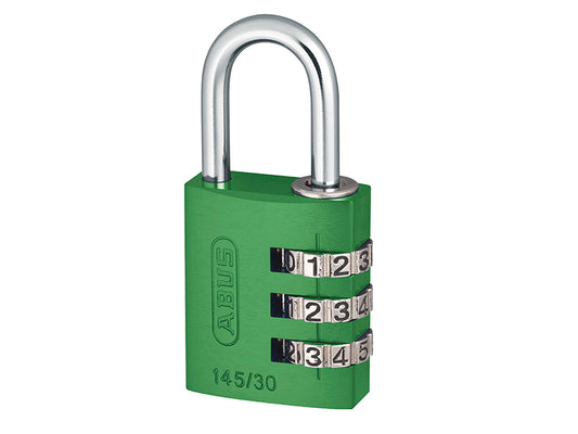 ABUS 46580 145/30 30mm Aluminium Combination Padlock Green 46580
