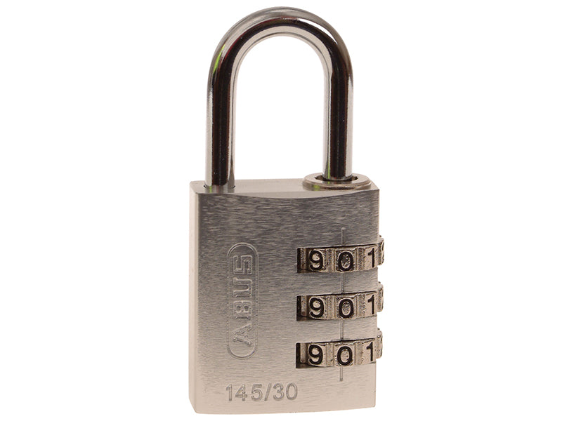 ABUS 46583 145/30 30mm Aluminium Combination Padlock Silver 46583