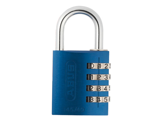 ABUS 49523 145/40 40mm Aluminium Combination Padlock Blue 49523