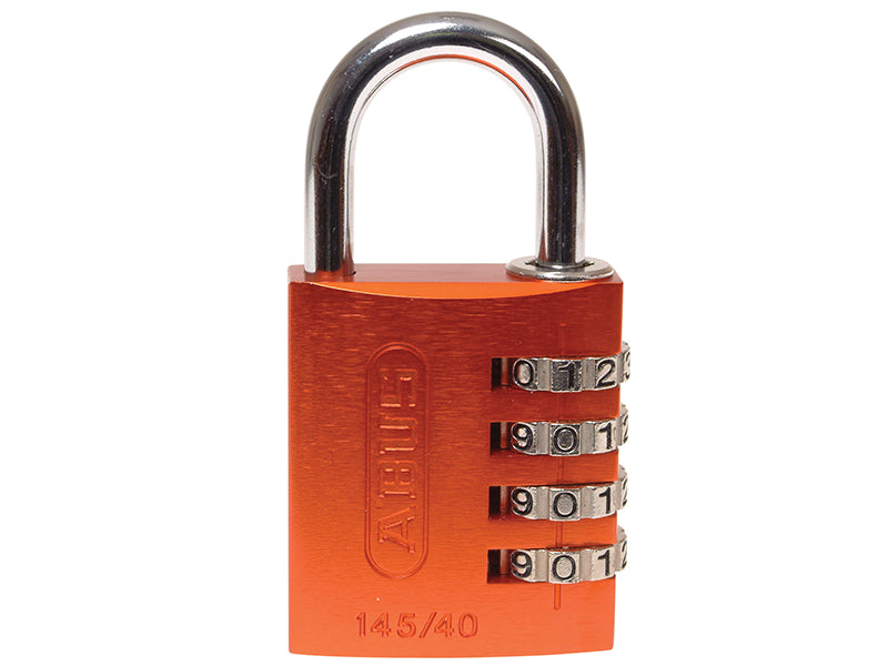 ABUS 49527 145/40 40mm Aluminium Combination Padlock Orange 49527