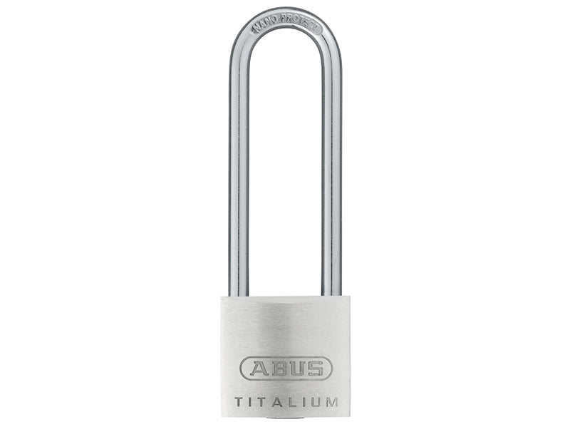 ABUS 56374 64TI/30mm TITALIUM� Padlock 60mm Long Shackle Carded